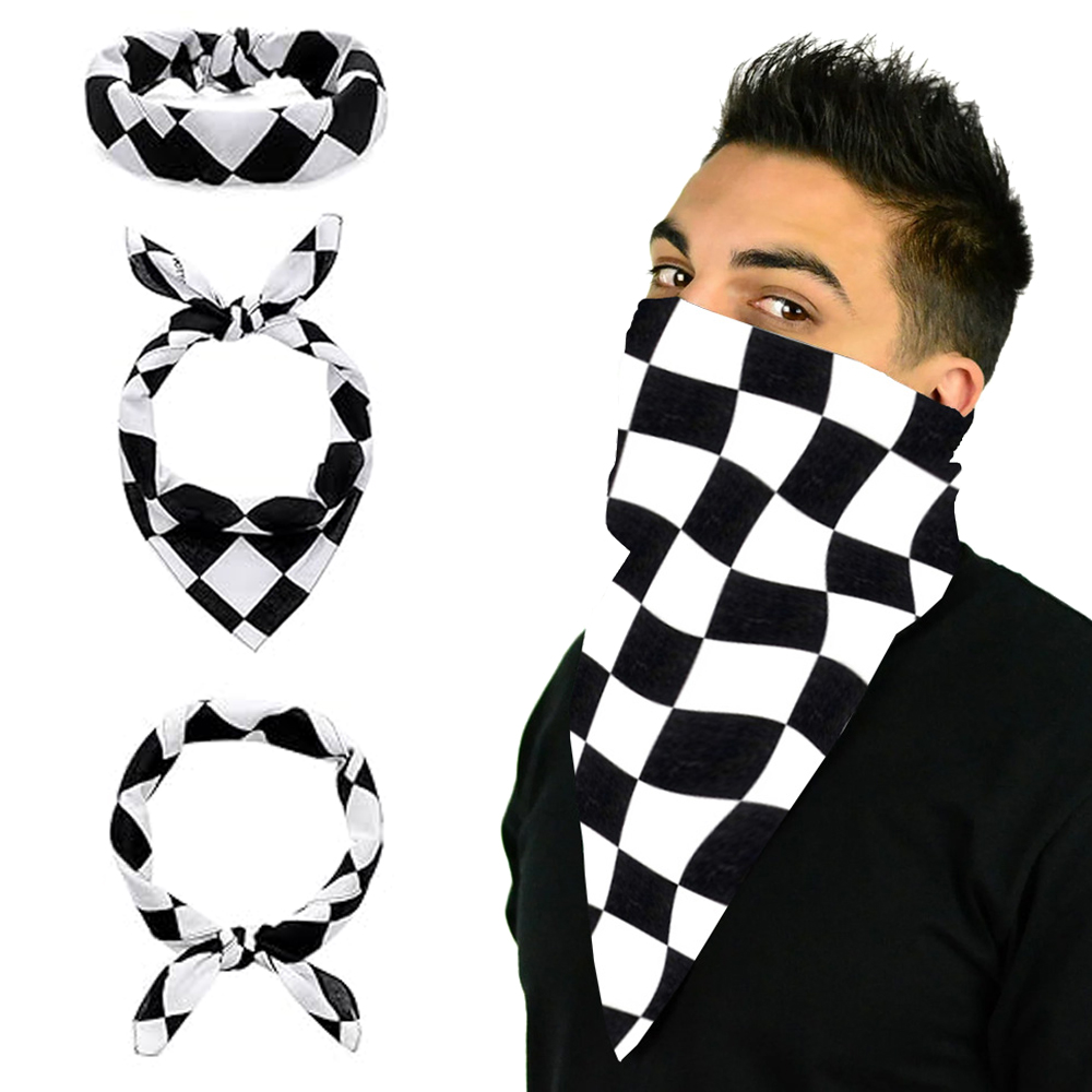 Bandana Blank White - Bandanas de bandera de tablero de