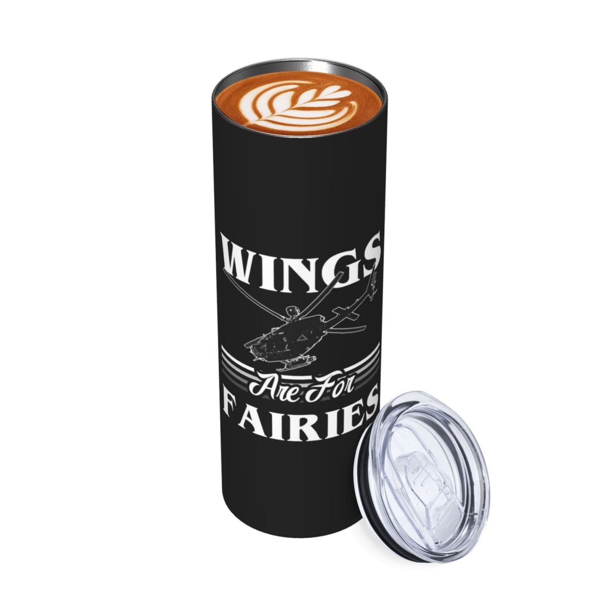 Tumbler 20Oz White - Las alas son para pilotos de